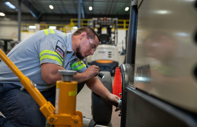 forklift wheel service